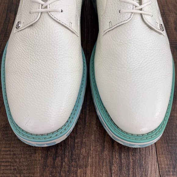 G/Fore Gallivanter Camo Sole Leather Golf Shoe G4MF23EF02 Size 13 White Blue - Picture 4 of 16